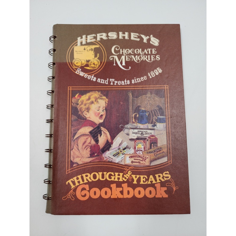 Vintage Hersheys Chocolate Memories Through The Years Cookbook 1982 Spiral Bound